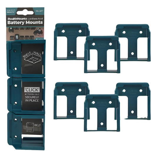 Makita 18V Wall-Mount Battery Storage Rack – Optimize Organization & Access