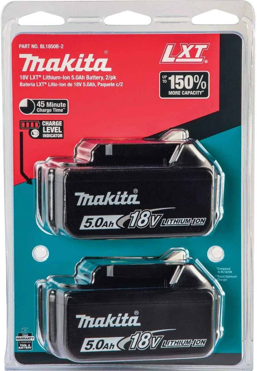 Makita DTM51Z 18V Cordless Multi-Tool Kit – Comes with Two 5.0Ah Batteries (Blue)